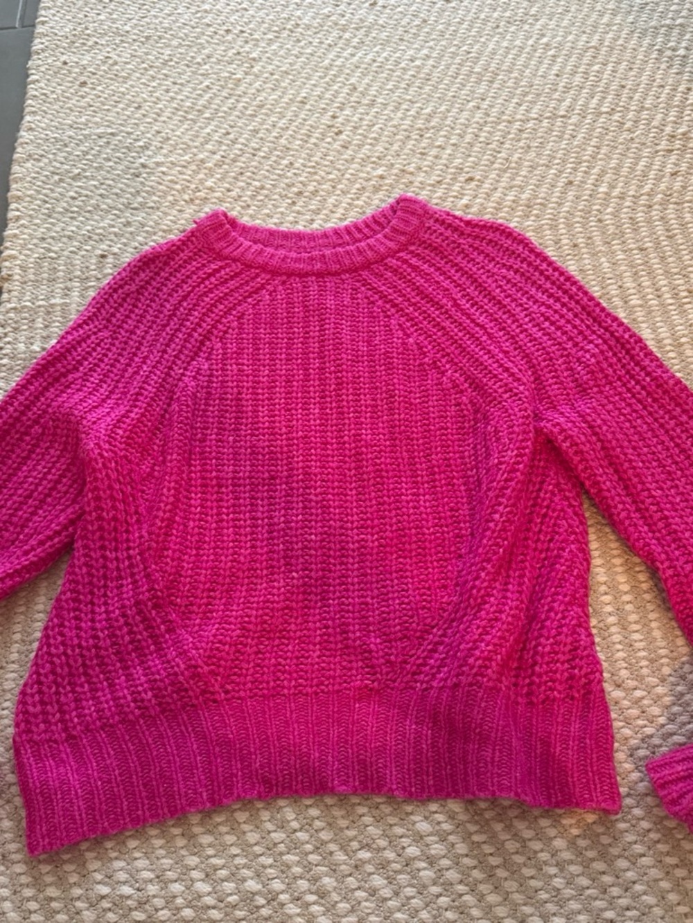 Target Women's Chunky Crewneck Sweater - Fuchsia Pink